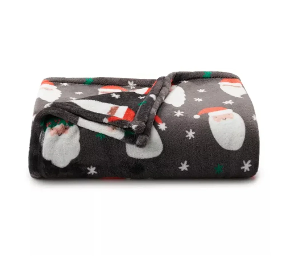 The Big One Christmas Santa Oversized Supersoft Plush Throw